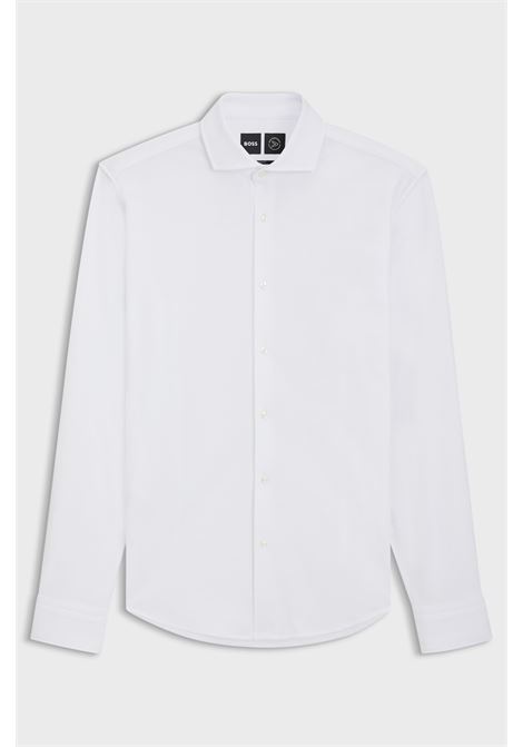 Camicia slim fit in jersey di piqué di cotone BOSS | Camicie | 50527675100