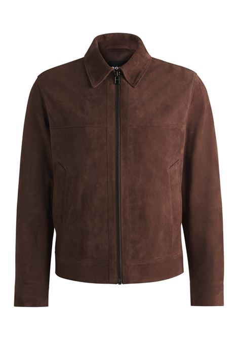 Giubbotto BOSS - regular fit in morbida pelle scamosciata con zip sulla parte anteriore BOSS | Giubbini | 50528014204