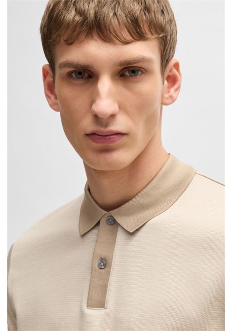 Polo in cotone mercerizzato con micromotivo BOSS | T-shirt | 50532246275