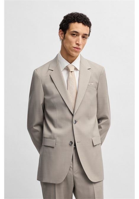 BOSS - Slim Fit Virgin Wool Suit with Micromotif BOSS |  | 50534889275