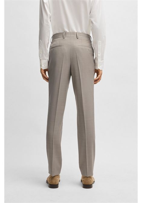 BOSS - Slim Fit Virgin Wool Suit with Micromotif BOSS |  | 50534889275