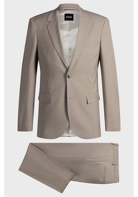 BOSS - Slim Fit Virgin Wool Suit with Micromotif BOSS |  | 50534889275