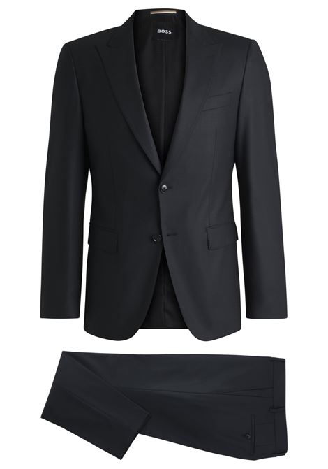 BOSS - Slim fit wool-blend dress with micro pattern BOSS |  | 50534913001