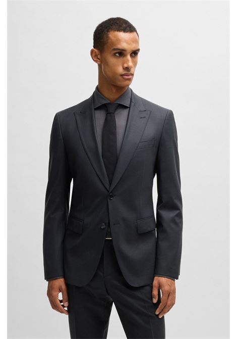 BOSS - Slim fit wool-blend dress with micro pattern BOSS |  | 50534913001