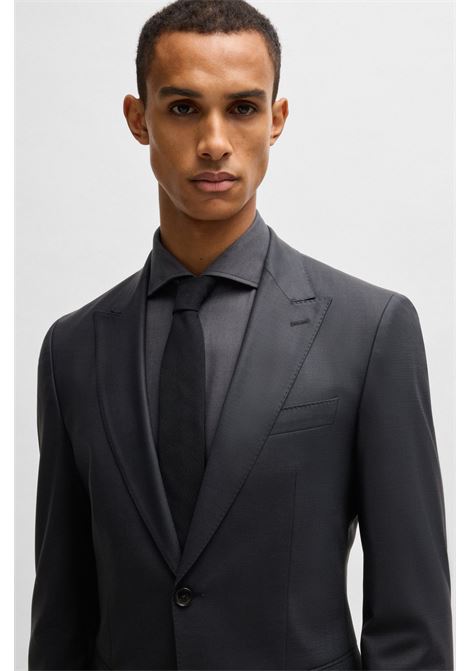 BOSS - Slim fit wool-blend dress with micro pattern BOSS |  | 50534913001