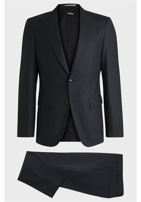 BOSS - Slim fit wool-blend dress with micro pattern BOSS |  | 50534913001