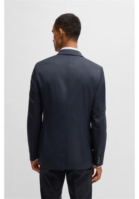BOSS - Slim fit virgin wool pinstripe suit BOSS |  | 50537405404