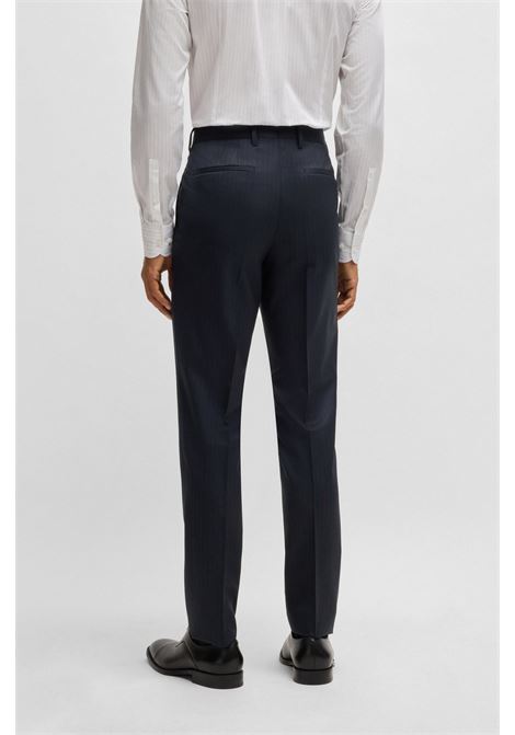 BOSS - Slim fit virgin wool pinstripe suit BOSS |  | 50537405404