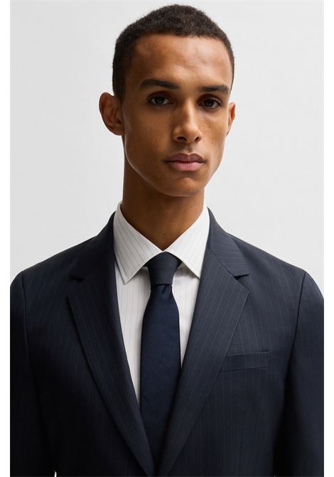 BOSS - Slim fit virgin wool pinstripe suit BOSS |  | 50537405404