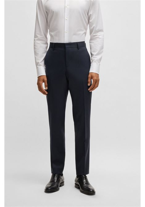 BOSS - Slim fit virgin wool pinstripe suit BOSS |  | 50537405404