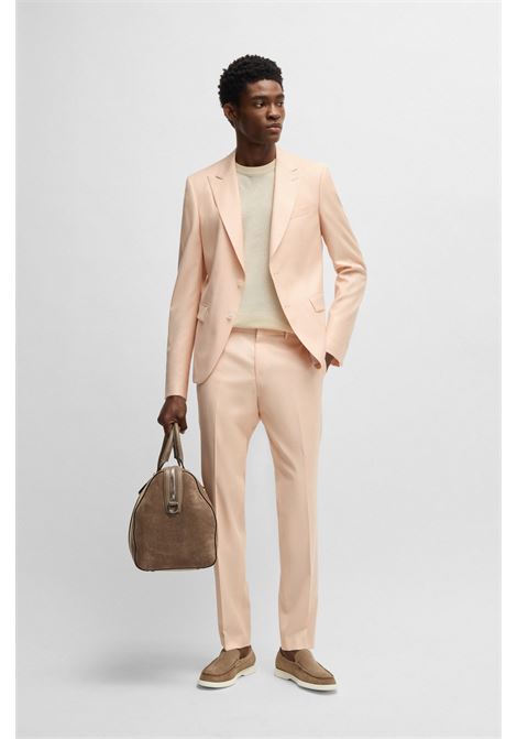 HUGO BOSS - Linen-blend sweatshirt with piping BOSS |  | 50537639131