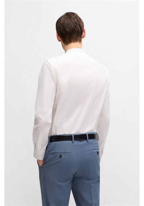 Camicia slim fit in popeline di cotone elasticizzato facile da stirare BOSS | Camicie | 50539176100