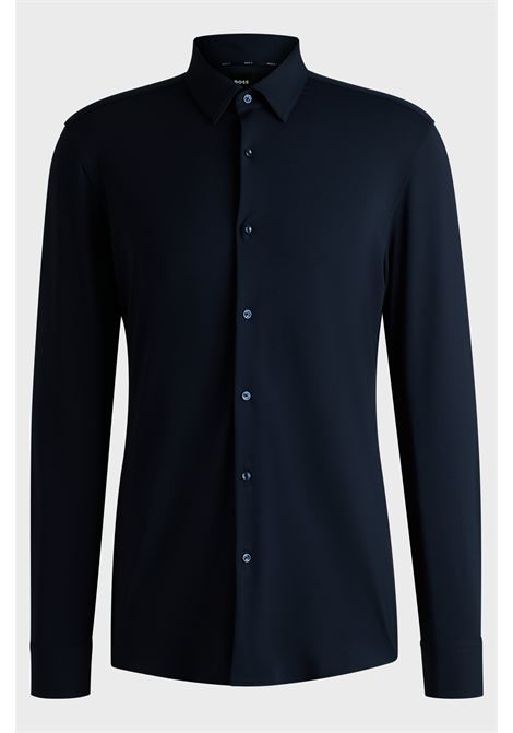 Camicia slim fit in jersey lavorato elasticizzato ad alte prestazioni BOSS | Camicie | 50539398404