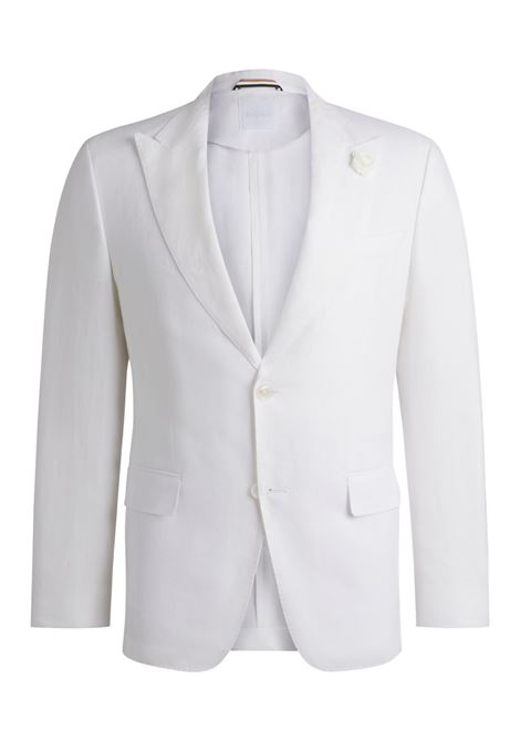 Blazer slim fit in tela di lino BOSS | Giacche | 50540516100