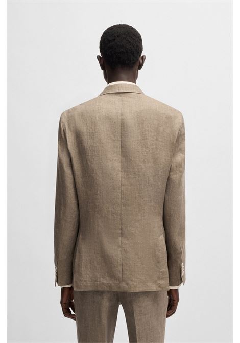 Blazer slim fit in tela di lino BOSS | Giacche | 50540516204
