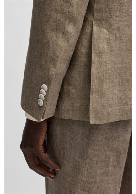 Blazer slim fit in tela di lino BOSS | Giacche | 50540516204