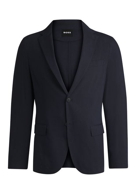 Giacca slim fit in misto lino elasticizzato BOSS | Giacche | 50540685404