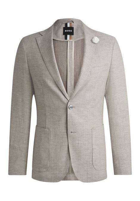 BOSS - Slim fit blazer in micro patterned fabric. BOSS |  | 50540724275