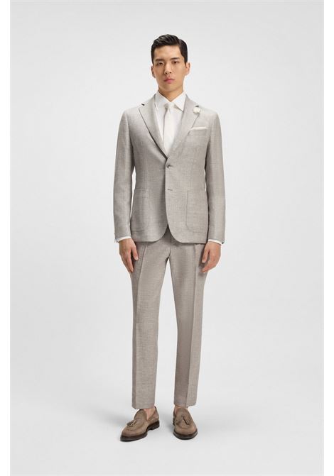 BOSS - Slim fit blazer in micro patterned fabric. BOSS |  | 50540724275