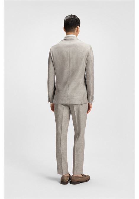 BOSS - Slim fit blazer in micro patterned fabric. BOSS |  | 50540724275