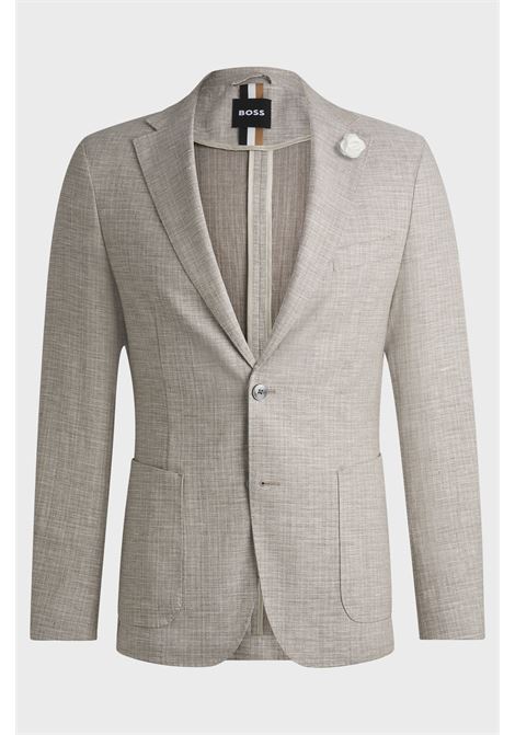 BOSS - Slim fit blazer in micro patterned fabric. BOSS |  | 50540724275