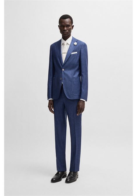 BOSS - Slim fit blazer in micro patterned fabric. BOSS |  | 50540724404