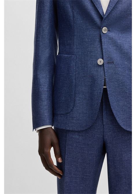 BOSS - Slim fit blazer in micro patterned fabric. BOSS |  | 50540724404