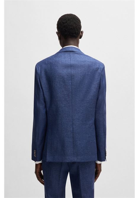 BOSS - Slim fit blazer in micro patterned fabric. BOSS |  | 50540724404
