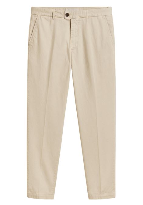 Pantalone Lino Beige Uomo con Chiusura Laterale  BRIGLIA 1949 BRIGLIA | Pantaloni | NAVIGLIO/32512700103