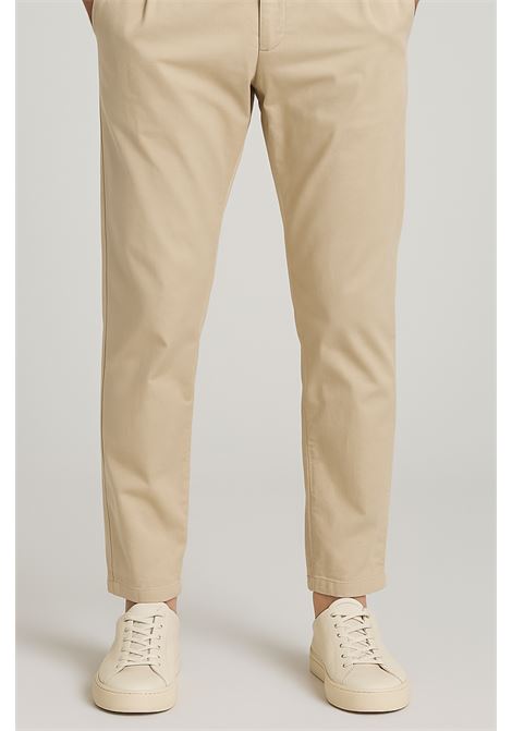 Pantalone Lino Beige Uomo con Chiusura Laterale  BRIGLIA 1949 BRIGLIA | Pantaloni | NAVIGLIO/32512700103