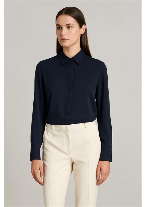 Camicia Donna Navy con Colletto Classico e Manica Lunga  Grifoni GRIFONI | Camicie | 220017/7582