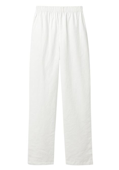 Pantalone in Lino Bianco GRIFONI  Eleganza Estiva Made in Italy GRIFONI | Pantaloni | 240072/8001