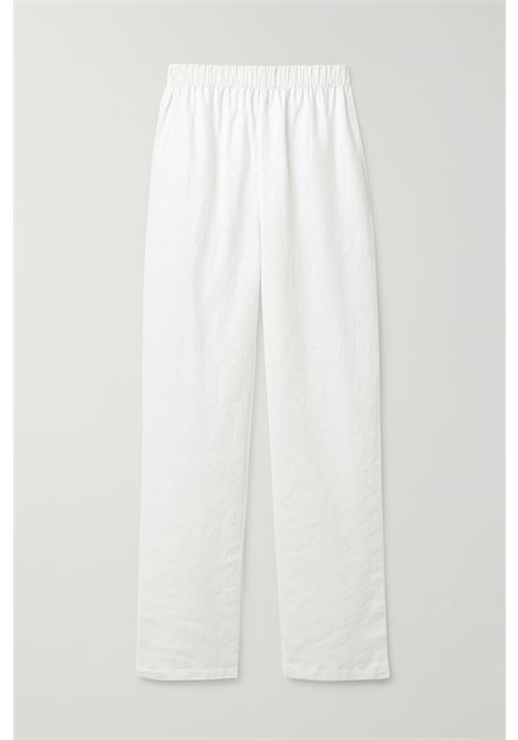 Pantalone in Lino Bianco GRIFONI  Eleganza Estiva Made in Italy GRIFONI | Pantaloni | 240072/8001
