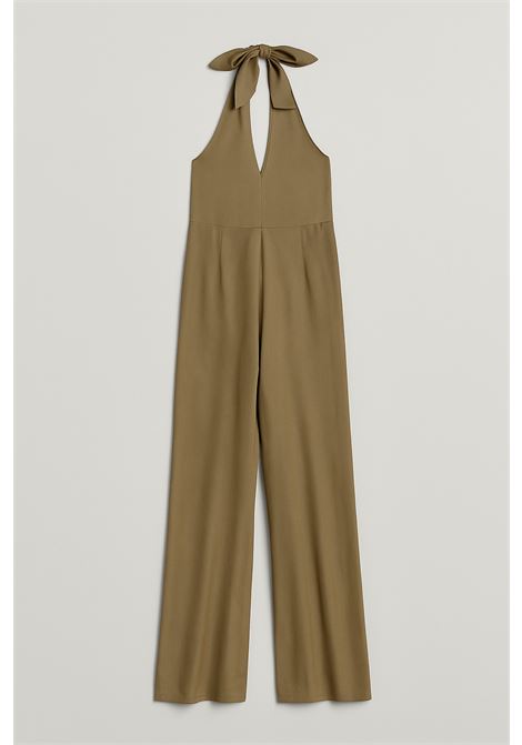Tuta Halter Ampia in Crepe Color Deserto JUCCA | Tute & Jumpsuit | J4117209/31803