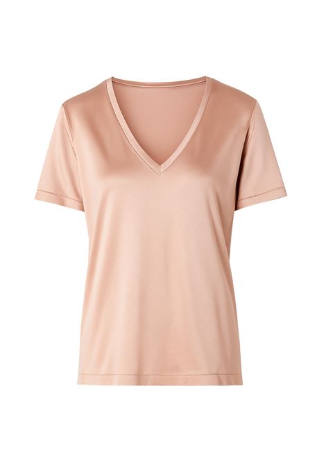 T-shirt in Raso Rosina con Scollo a V  JUCCA JUCCA | T-shirt | J4152012/L/03922