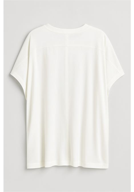 Top panna oversize JUCCA in jersey fluido  Comfort e stile Made in Italy JUCCA | Top & T-shirt | J4152082/L/03045