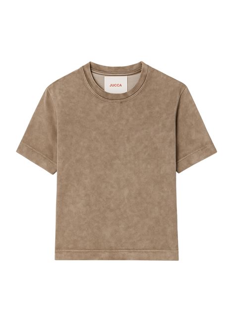 T-shirt Donna Effetto Velluto Color Sabbia - JUCCA JUCCA | T-shirt | J4152190/30088