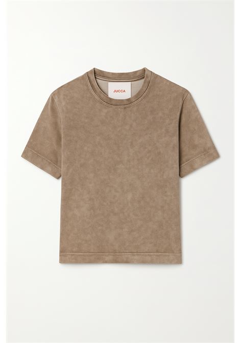 T-shirt Donna Effetto Velluto Color Sabbia - JUCCA JUCCA | T-shirt | J4152190/30088