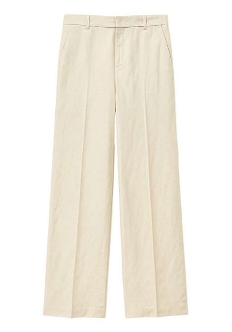 Pantaloni in Lino Panna con Taglio Dritto - JUCCA JUCCA | Pantaloni | J4154003/18045