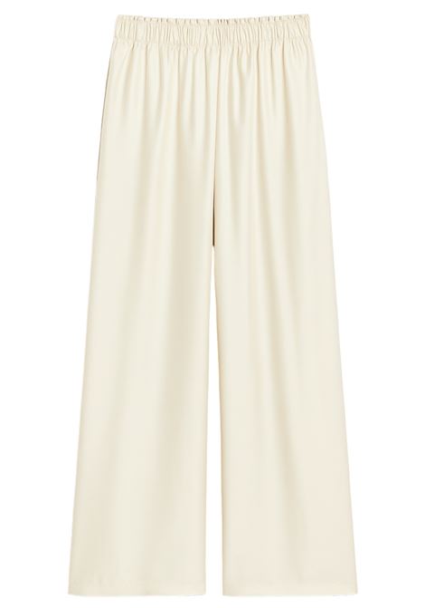 Pantaloni palazzo panna JUCCA in tessuto fluido  Eleganza minimal Made in Italy JUCCA | Pantaloni | J4154008/07045