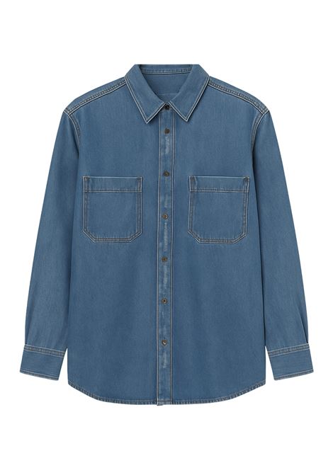 Camicia denim donna JUCCA in cotone lavaggio medio  Stile casual-chic Made in Italy JUCCA | Pantaloni | J4154056/29998