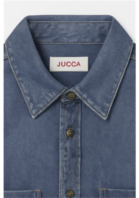 Camicia denim donna JUCCA in cotone lavaggio medio  Stile casual-chic Made in Italy JUCCA | Pantaloni | J4154056/29998