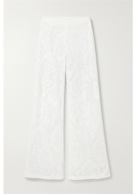 Pantaloni in pizzo bianco a gamba larga  elegante e femminile JUCCA | Giacche | J4154138/12001