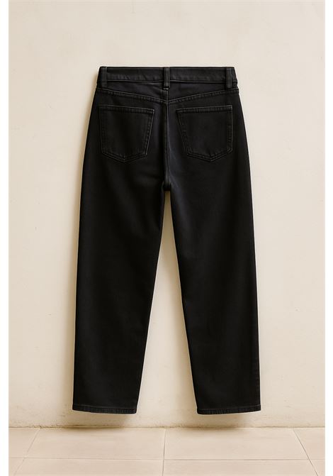 Jeans neri cropped donna a gamba dritta JUCCA | Jeans | J4154214/90003
