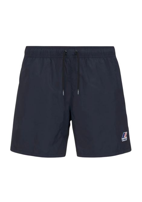 LE VRAI OLIVIER Costume da bagno ripiegabile da uomo con slip in rete K-WAY | Costume | K31357WK89