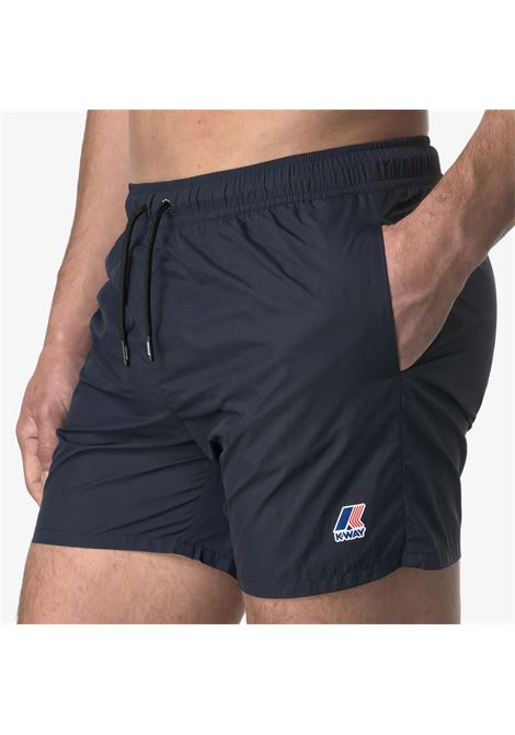 LE VRAI OLIVIER Costume da bagno ripiegabile da uomo con slip in rete K-WAY | Costume | K31357WK89