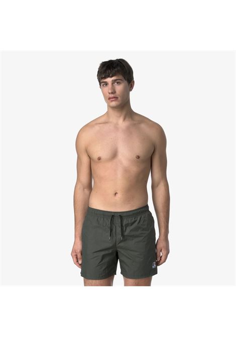 LE VRAI OLIVIER Costume da bagno ripiegabile da uomo con slip in rete K-WAY | Costume | K31357WWMR