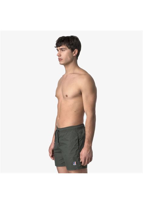 LE VRAI OLIVIER Costume da bagno ripiegabile da uomo con slip in rete K-WAY | Costume | K31357WWMR