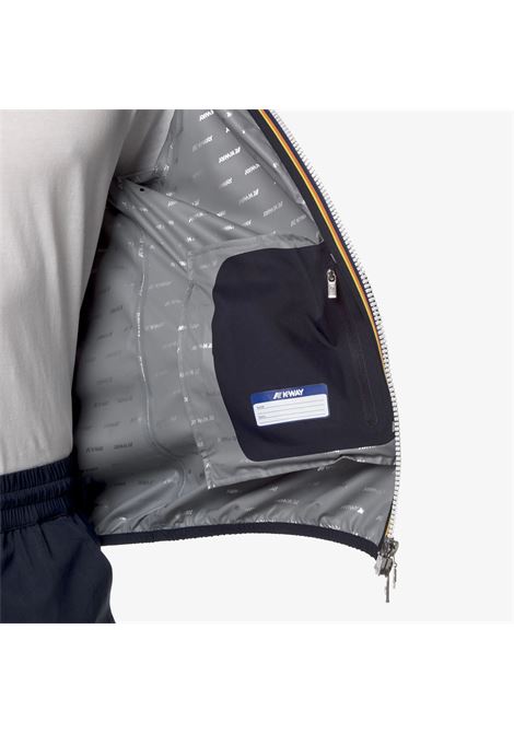 Blue Men's Slim Fit Waterproof Jacket for Variable Weather K-WAY |  | K5127QWK89