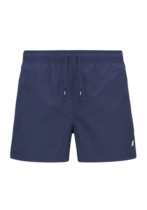 HAZEL BEACH - Costume da Bagno Uomo Quick-Dry Blu Cobalto con Tasche K-WAY | Costume | K8136LW867